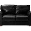 Habitat Salisbury Leather 2 Seater Sofa - Black -Sofa Discount Store 3609123 R Z001A