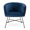 Habitat Jax Velvet Accent Chair - Navy -Sofa Discount Store 4016234 R Z001A