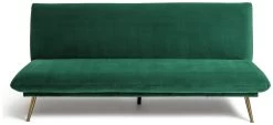 Habitat Matteo 2 Seater Velvet Sofa Bed - Green