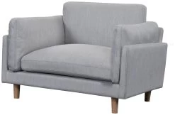 Habitat Salome Fabric Cuddle Chair - Light Grey -Sofa Discount Store 4333742 R Z002A
