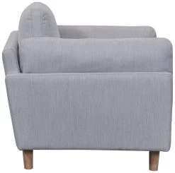 Habitat Salome Fabric Cuddle Chair - Light Grey -Sofa Discount Store 4333742 R Z004A