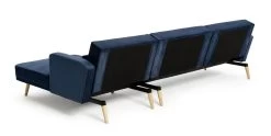 Habitat Andy Right Corner Velvet Clic Clac Sofa Bed - Navy -Sofa Discount Store 4461126 R Z004A