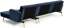 Habitat Andy Right Corner Velvet Clic Clac Sofa Bed - Navy -Sofa Discount Store 4461126 R Z005A
