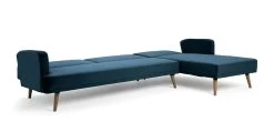 Habitat Andy Right Corner Velvet Clic Clac Sofa Bed - Navy -Sofa Discount Store 4461126 R Z007A
