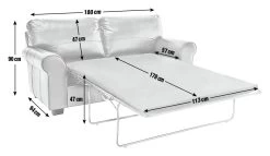 Habitat Salisbury 2 Seater Leather Sofa Bed - Tan 9 Habitat Salisbury 2 Seater Leather Sofa Bed - Tan -Sofa Discount Store 4551081 R E001