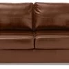 Habitat Salisbury 2 Seater Leather Sofa Bed - Tan -Sofa Discount Store 4551081 R Z001A