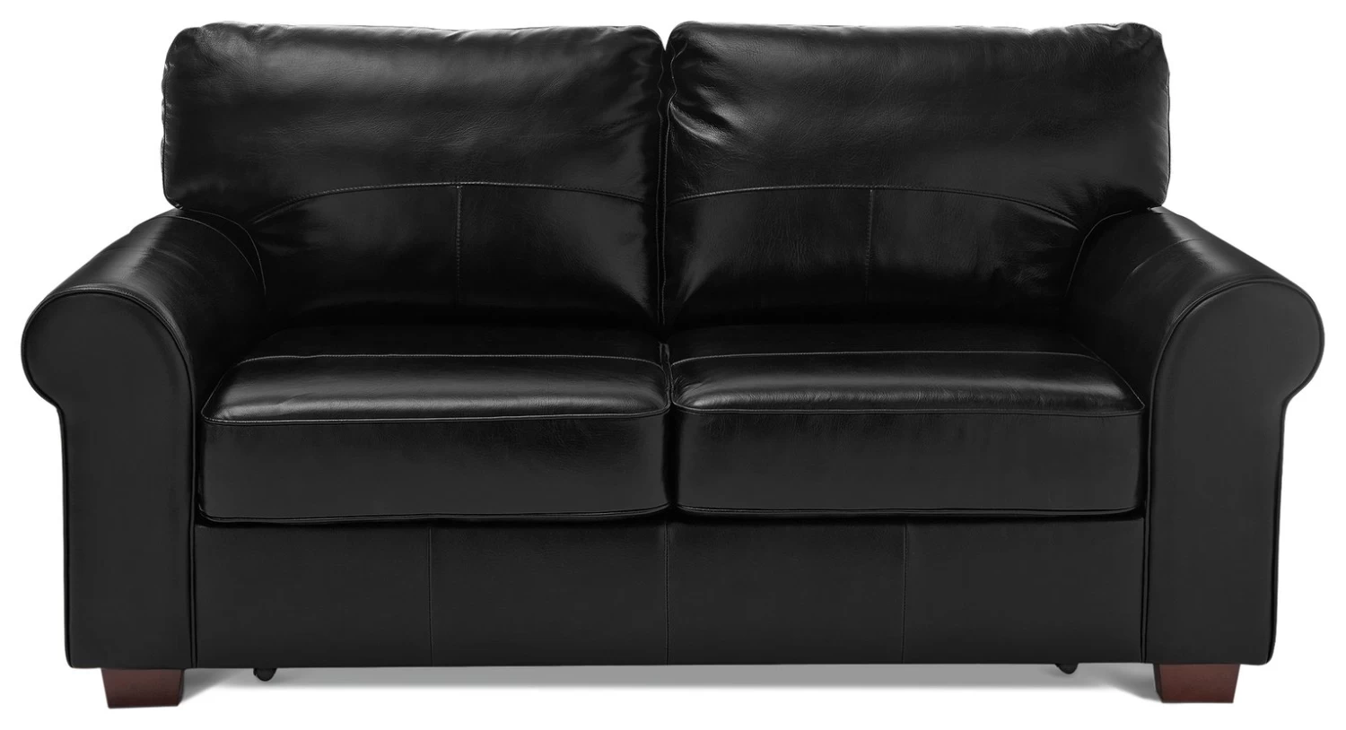 Habitat Salisbury 2 Seater Leather Sofa Bed - Black 3 Habitat Salisbury 2 Seater Leather Sofa Bed - Black