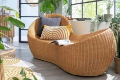 Habitat Betal Rattan 2 Seater Sofa - Natural -Sofa Discount Store 4636755 R Z001C
