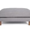 Habitat Salome Fabric Ottoman Footstool - Light Grey -Sofa Discount Store 4743693 R Z001A