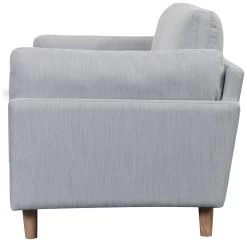 Habitat Habita Salome Fabric 3 Seater Sofa - Light Grey -Sofa Discount Store 4887700 R Z005A