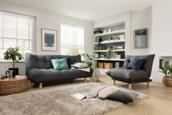 Habitat Kota 3 Seater Fabric Clic Clac Sofa Bed - Charcoal -Sofa Discount Store 5017737 R Z003C