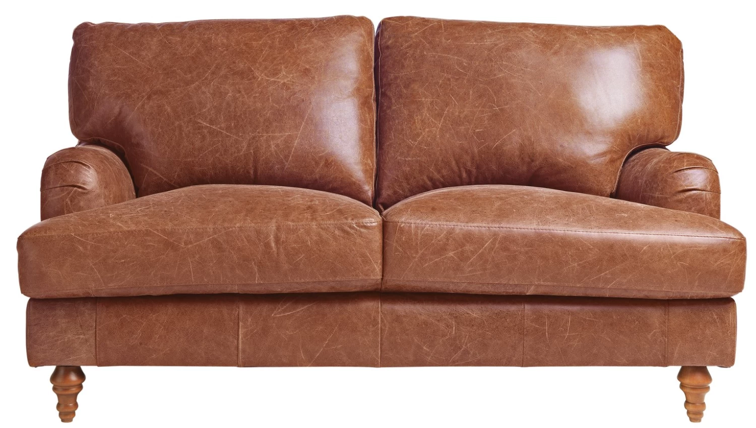 Habitat Livingston Leather 2 Seater Sofa - Tan 3 Habitat Livingston Leather 2 Seater Sofa - Tan