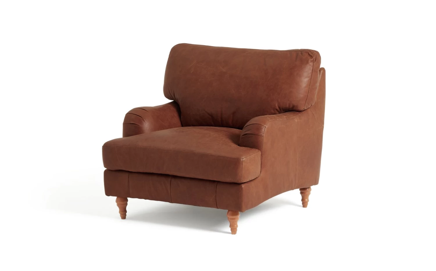 Habitat Livingston Leather Armchair - Tan 7 Habitat Livingston Leather Armchair - Tan - Image 5