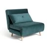 Habitat Roma Single Velvet Chairbed - Teal
