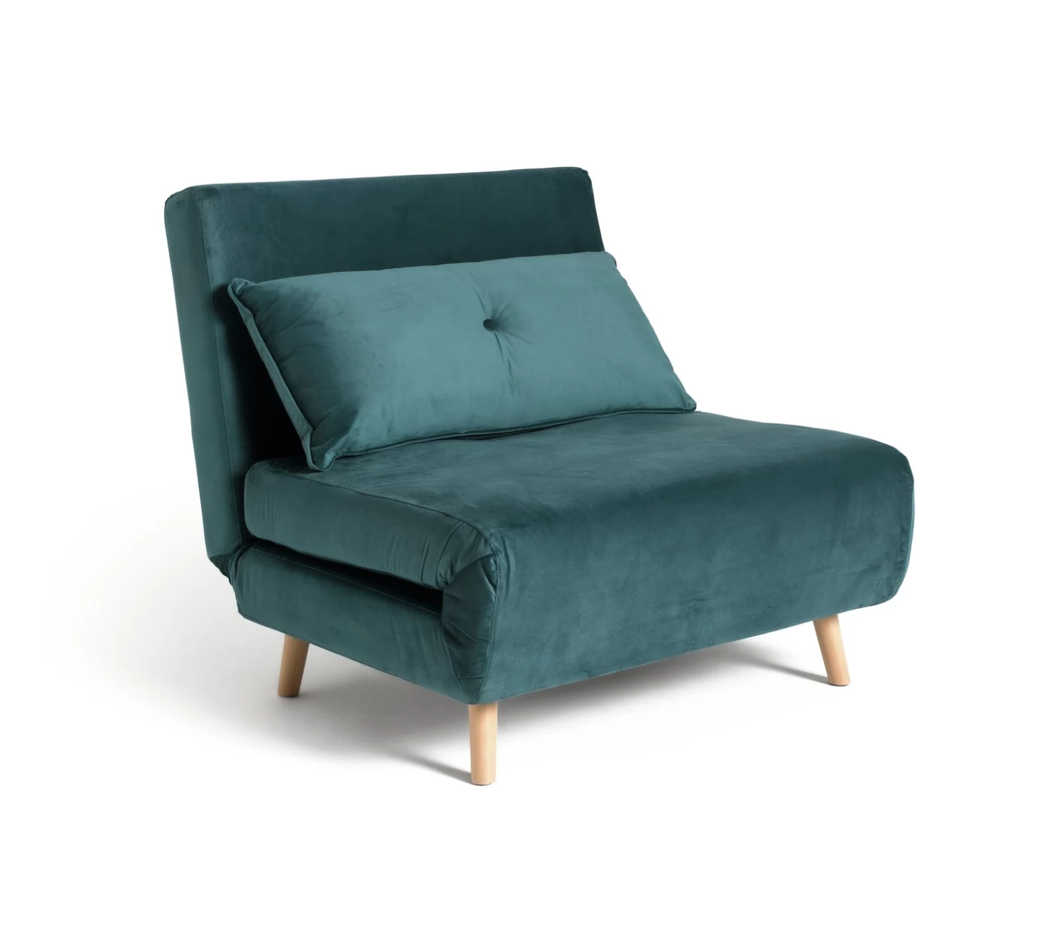 Habitat Roma Single Velvet Chairbed - Teal 3 Habitat Roma Single Velvet Chairbed - Teal