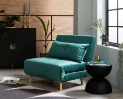 Habitat Roma Single Velvet Chairbed - Teal 17 Habitat Roma Single Velvet Chairbed - Teal -Sofa Discount Store 5828108 R Z005A