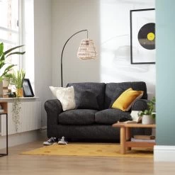 Habitat Lisbon Fabric 2 Seater Sofa - Stone -Sofa Discount Store 5945861 R Z001C