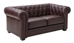 Habitat Chesterfield Leather 2 Seater Sofa - Chocolate 17 Habitat Chesterfield Leather 2 Seater Sofa - Chocolate -Sofa Discount Store 6086578 R Z004A