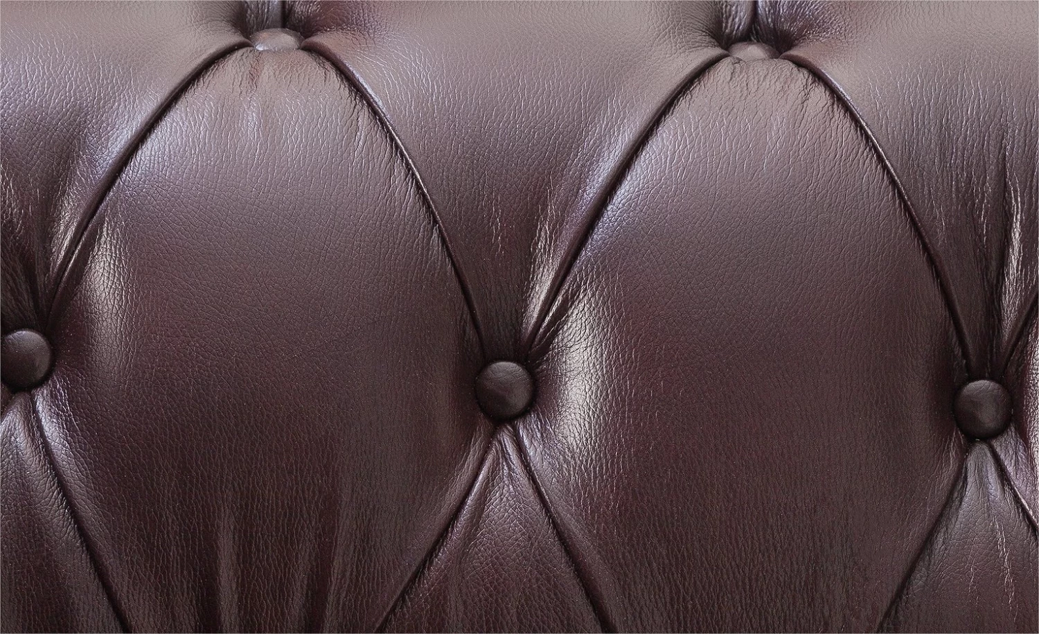 Habitat Chesterfield Leather 2 Seater Sofa - Chocolate 10 Habitat Chesterfield Leather 2 Seater Sofa - Chocolate - Image 8