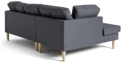 Habitat Joshua Left Hand Corner Chaise Sofa - Charcoal -Sofa Discount Store 6089647 R Z004A