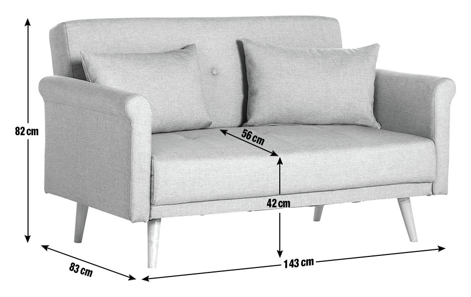 Habitat Evie Fabric 2 Seater Sofa In A Box - Natural 12 Habitat Evie Fabric 2 Seater Sofa In A Box - Natural - Image 10