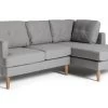 Habitat Joshua Fabric Corner Chaise Sofa - Light Grey -Sofa Discount Store 6205737 R Z001A
