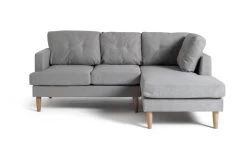 Habitat Joshua Fabric Corner Chaise Sofa - Light Grey -Sofa Discount Store 6205737 R Z002A