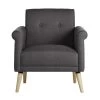 Habitat Evie Armchair In A Box - Charcoal -Sofa Discount Store 6214560 R Z001A