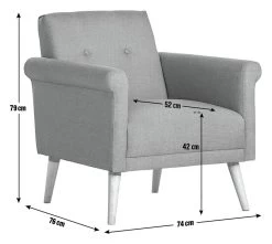 Habitat Evie Armchair In A Box - Charcoal -Sofa Discount Store 6214560 R Z020A