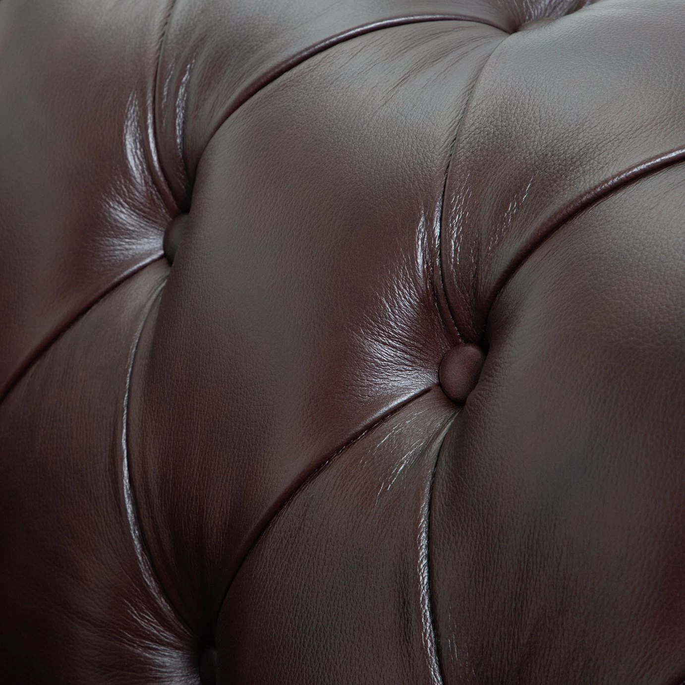 Habitat Chesterfield Leather Armchair - Walnut 7 Habitat Chesterfield Leather Armchair - Walnut - Image 5