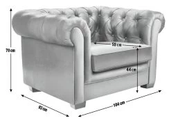 Habitat Chesterfield Leather Armchair - Black -Sofa Discount Store 6250988 R Z020A