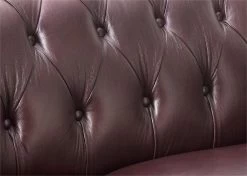 Habitat Chesterfield Leather 3 Seater Sofa - Chocolate -Sofa Discount Store 6257101 R Z005A
