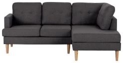 Habitat Joshua Fabric Corner Chaise Sofa - Charcoal -Sofa Discount Store 6259082 R Z002A