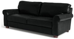 Habitat Salisbury Leather 4 Seater Sofa - Black -Sofa Discount Store 6872744 R Z002A