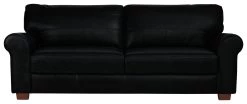Habitat Salisbury Leather 4 Seater Sofa - Black -Sofa Discount Store 6872744 R Z015A