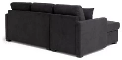 Habitat Reagan Left Corner Chaise Sofa Bed - Charcoal -Sofa Discount Store 6980038 R Z005A