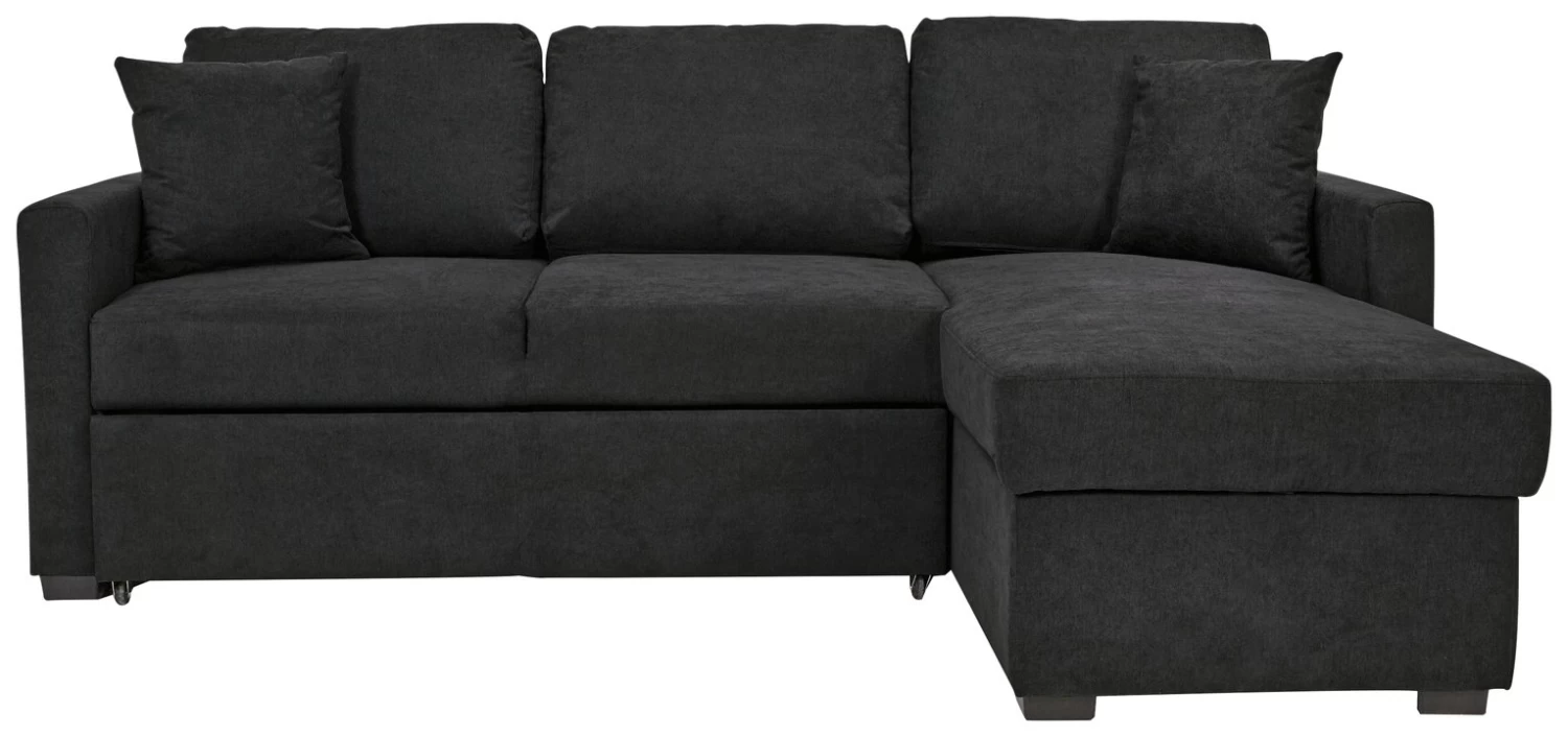 Habitat Reagan Right Corner Chaise Sofa Bed - Charcoal 3 Habitat Reagan Right Corner Chaise Sofa Bed - Charcoal