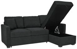 Habitat Reagan Right Corner Chaise Sofa Bed - Charcoal 18 Habitat Reagan Right Corner Chaise Sofa Bed - Charcoal -Sofa Discount Store 7005307 R Z002A