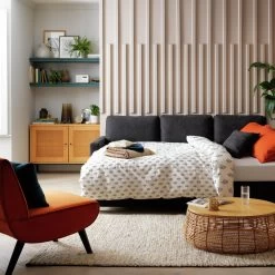 Habitat Reagan Right Corner Chaise Sofa Bed - Charcoal 25 Habitat Reagan Right Corner Chaise Sofa Bed - Charcoal -Sofa Discount Store 7005307 R Z003C