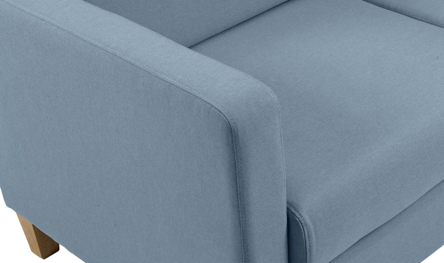 Habitat Rosie 2 Seater Fabric Sofa Bed - Pale Blue 6 Habitat Rosie 2 Seater Fabric Sofa Bed - Pale Blue - Image 4