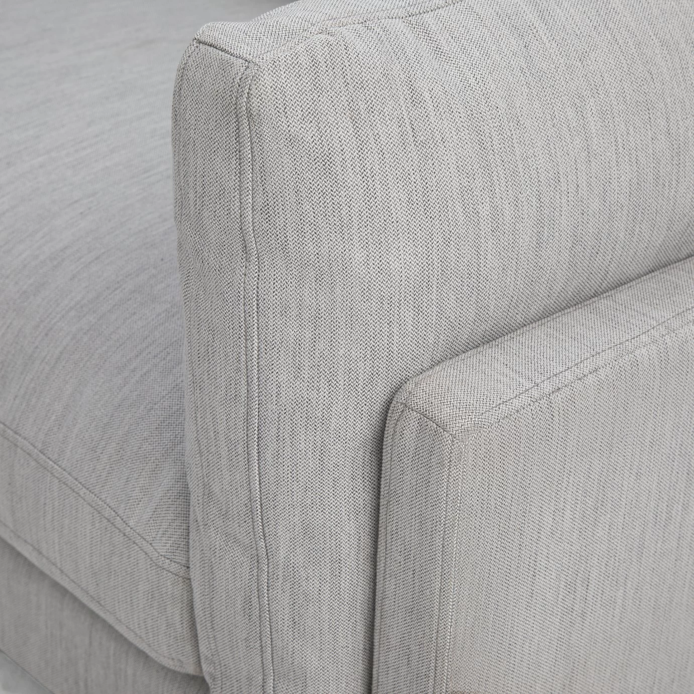 Habitat Habita Salome Fabric 2 Seater Sofa - Light Grey 10 Habitat Habita Salome Fabric 2 Seater Sofa - Light Grey - Image 8