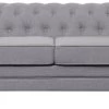 Habitat Chesterfield Fabric 2 Seater Sofa - Light Grey -Sofa Discount Store 7049033 R Z001A