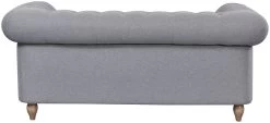 Habitat Chesterfield Fabric 2 Seater Sofa - Light Grey -Sofa Discount Store 7049033 R Z005A