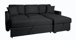 Habitat Reagan Corner Chaise Faux Leather Sofa Bed - Black 15 Habitat Reagan Corner Chaise Faux Leather Sofa Bed - Black -Sofa Discount Store 7067668 R Z007A
