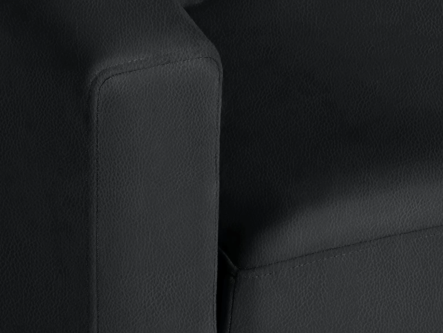 Habitat Reagan Corner Chaise Faux Leather Sofa Bed - Black 9 Habitat Reagan Corner Chaise Faux Leather Sofa Bed - Black - Image 7