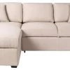 Habitat Reagan Left Corner Chaise Sofa Bed - Natural 2 Habitat Reagan Left Corner Chaise Sofa Bed - Natural -Sofa Discount Store 7118847 R Z001A