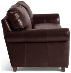Habitat Salisbury Leather 4 Seater Sofa - Chocolate -Sofa Discount Store 7119279 R Z004A