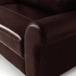 Habitat Salisbury Leather 4 Seater Sofa - Chocolate -Sofa Discount Store 7119279 R Z006A