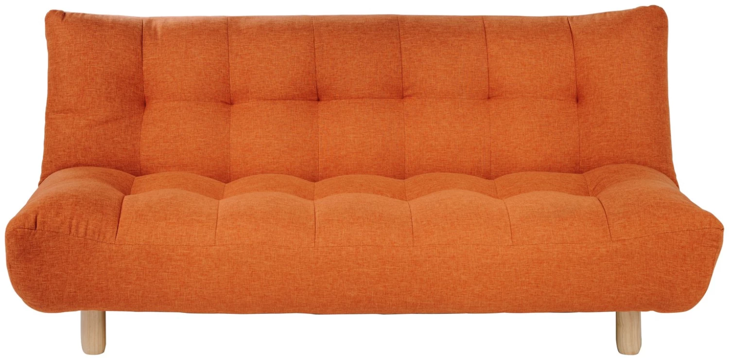 Habitat Kota 3 Seater Fabric Clic Clac Sofa Bed - Orange 3 Habitat Kota 3 Seater Fabric Clic Clac Sofa Bed - Orange
