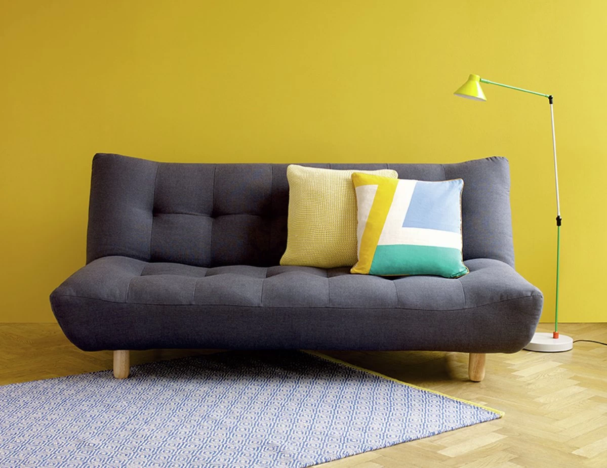 Habitat Kota 3 Seater Fabric Clic Clac Sofa Bed - Orange 4 Habitat Kota 3 Seater Fabric Clic Clac Sofa Bed - Orange - Image 2